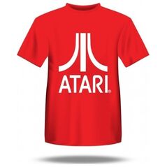 Adidas Koszulka męska z białym logo ATARI / Czerwona / XL