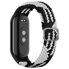 Beline Beline Pasek Mi Band 8 Textile Czarno/Biały Black/White