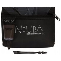 NOUBA_SET Brow Improver 30 Eyebrow Cream + Double Ended Applicator + Stencils żel do stylizacji brwi + pędzelek do brwi + szablony
