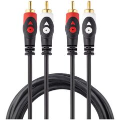 Kabel Libox RCA (Cinch) x2 - RCA (Cinch) x2 1.5m czarny (LB0019)