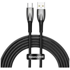 Baseus USB Cable For USB-C Glimmer Series, 100w, 2m Black (CADH000501) (BASCADH000501) έως 12 άτοκες Δόσεις