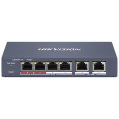 Hikvision 6 Port Smart Managed 100Mbps PoE Switch EI Series (DS-3E1106HP-EI) (HKVDS-3E1106HP-EI) έως 12 άτοκες Δόσεις