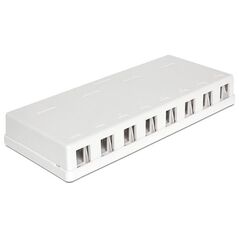 Delock Moduł Keystone puszka montażowa naścienna 8 portów (86209)