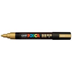 Uni-Ball Μαρκαδοροι Posca Pc-5M Medium Gold (PC5MMGLD) (UNIPC5MMGLD) έως 12 άτοκες Δόσεις