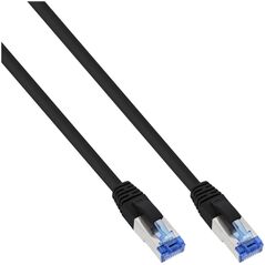 InLine InLine® Patch Cable S/FTP PiMF Cat.6A halogen free 500MHz black 0.3m