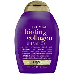 Organix Cosmetix Biotin & Collagen Shampoo szampon z biotyną i kolagenem dodający włosom objętości 385ml