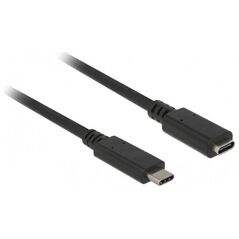 Kabel USB Delock USB-C - USB-C 0.5 m Czarny (85532)
