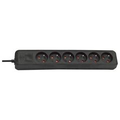 Brennenstuhl Eco-Line 6 gniazd 1.5 m czarna (1157504130)