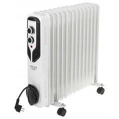 Adler Grzejnik Olejowy Elektryczny 2500W 13 Żeber Kółka