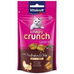 Vitakraft Vitakraft Kot 60g Crispy Crunch Indyk Chia /8