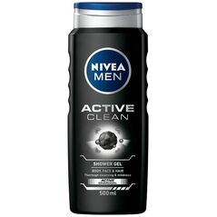 Nivea Active Clean Żel pod prysznic 3w1 500ml