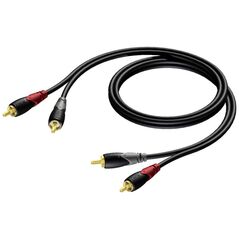 Kabel Procab RCA (Cinch) x2 - RCA (Cinch) x2 3m czarny (CLA800/3)
