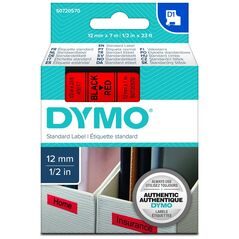 Ταινία Ετικετογράφου DYMO Standard 45017 12 mm x 7 m (Μαύρα Γράμματα σε Κόκκινο Φόντο) (S0720570) (DYMO45017) έως 12 άτοκες Δόσεις