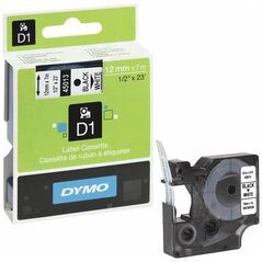 Ταινία Ετικετογράφου DYMO D1 45013 12mmx7m Black on White (DYMO45013) έως 12 άτοκες Δόσεις