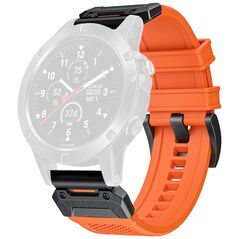 Techsuit Strap for Garmin Fenix 3/3 HR/5X/5X Plus/6X/6X Pro/7X/7X/7X Pro Solar - Techsuit Watchband QuickFit 26mm (W068) - Orange / Black 5949419247567 έως 12 άτοκες Δόσεις