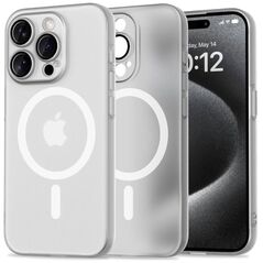Case IPHONE 15 PRO Tech-Protect Magslim MagSafe Matte white 5906302312481