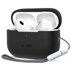 Case APPLE AIRPODS PRO 1 / 2 Tech-Protect Silicone black 5906302313655