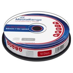 MediaRange CD-RW 80' 700MB 12x Cake Box x 10 (MR235) έως 12 άτοκες Δόσεις