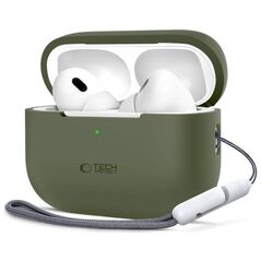 Case APPLE AIRPODS PRO 1 / 2 Tech-Protect Silicone Olive green 5906302313693