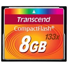 Karta Transcend 133x Compact Flash 8 GB  (TS8GCF133)