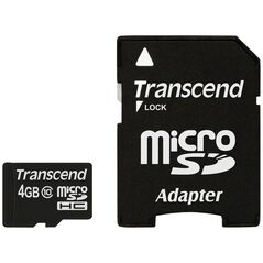 Karta Transcend MicroSDHC 4 GB Class 10 UHS-I  (TS4GUSDHC10)