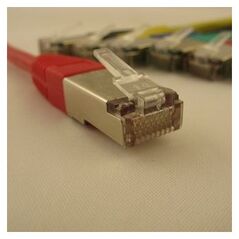 NetRack patchcord RJ45, osłonka zalewana, kat. 5e FTP, 5m czerwony (BZPAT5FR)