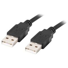 Kabel USB Lanberg USB-A - USB-A 1 m Czarny (CA-USBA-20CU-0010-BK)