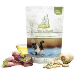 Isegrim Isegrim Adult Duck & Hearts - mokra karma dla dorosłych psów, kaczka z sercami kurzymi i warzywami, saszetka 410g