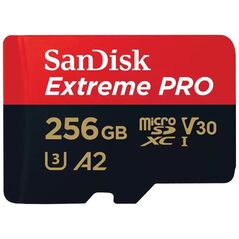 Karta SanDisk Extreme PRO MicroSDXC 256 GB Class 10 UHS-I/U3 A2 V30 (SDSQXCD-256G-GN6MA)