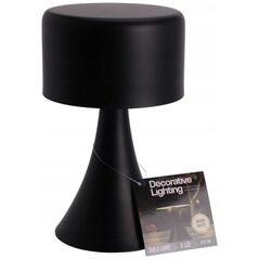 Home Styling Collection Metalowa lampka stołowa, czarna, 12 x 21 cm