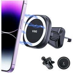 4kom.pl Uchwyt Samochód Na Kratkę Magnetyczny Magnes Magsafe Do Telefonu Vrig / Mg-07