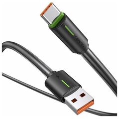Kabel USB Usams USAMS Kabel USB-C 3A YU Series 1m USB-C/USB-A czarny/black SJ732USB01 (US-SJ732 )