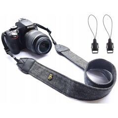 Pasek na Szyję Ramię do Aparatu na Aparat DSLR Lustrzankę Bezlusterkowca / Szary