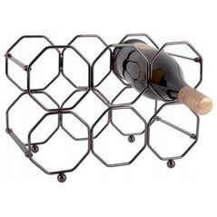 Vilde Stojak na wino HONEYCOMB, na 6 butelek, 31 x 22 x 16,5 cm