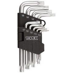 Topex Zestaw kluczy trzpieniowych torx typ L T10-T50 9szt. (35D960)