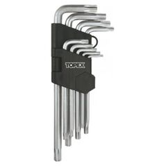 Topex Zestaw kluczy trzpieniowych torx typ L T10-T50 9szt. (35D961)