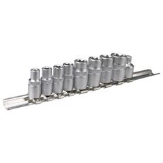 Topex Zestaw nasadek Torx 1/4" 3/8" E5-E16 10szt. (39D375)