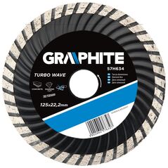 Graphite Tarcza diamentowa 230x22.2mm TURBO WAVE 57H638