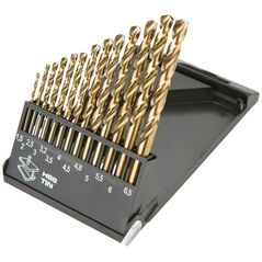 Wiertło Graphite do metalu tytanowe walcowe 1,5 2 4,5 4 5,5 5 4,8 3 2,5 3,5 6 3,2 6,5mm zestaw (57H198)