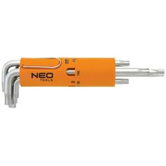 Neo Zestaw kluczy trzpieniowych torx typ L T10-T50 z otworem 8szt. (09-524)
