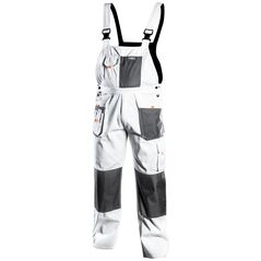 Neo Spodnie robocze na szelkach białe rozmiar S - 81-140-S