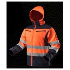 Neo Kurtka robocza ostrzegawcza softshell z kapturem pomarańczowa rozmiar XXL (81-701-XXL)