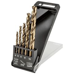 Wiertło Topex do metalu kobaltowe walcowe 4 5 6 10 8mm zestaw (57H086)