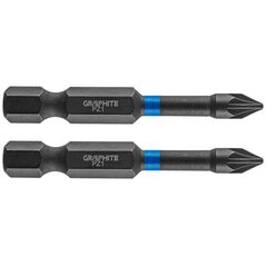 Graphite Końcówka wkrętakowa (Bity udarowe PZ1 x 50 mm, 2 szt.)