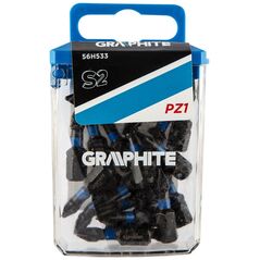 Graphite Końcówka wkrętakowa (Bity udarowe PZ1 x 25 mm, 20 szt.)