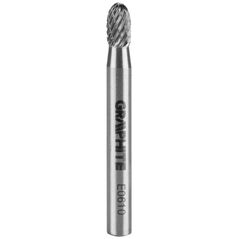 Graphite FREZ DO METALU HM TYP E (OWALNY) 6 X 10 MM TRZPIEŃ 6 X 45 MM 55H363 GRAPHITE