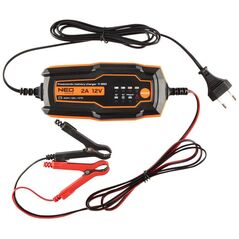 Neo Prostownik automatyczny (Prostownik automatyczny 2A/35W, 4-60Ah, do akumulatorów kwasowych / AGM / GEL)