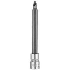 Neo Końcówka wkrętakowa PZ1 na nasadce 1/4", długa, 87 mm