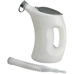 Pressol Naczynie pomiarowe z pokrywką-FLA-PE, białe, przezroczyste, 3 l