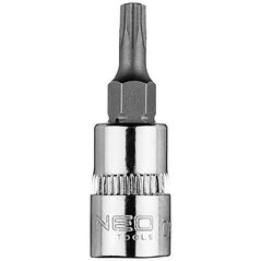Neo Końcówka TORX TX20 na nasadce 1/4", krótka, 37 mm